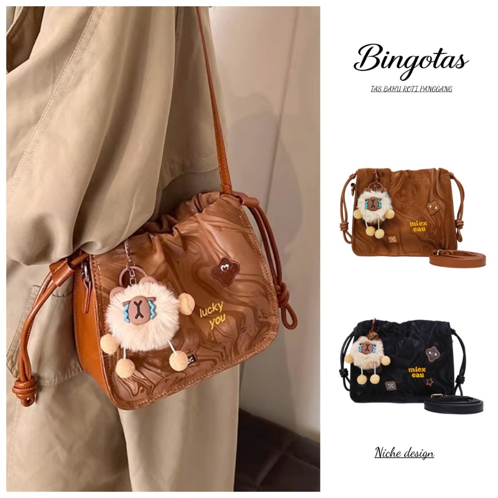 [Liontin Gratis] Tas Selempang Wanita Fashion Korea Serbaguna/Kecil Ringan Canggih Aesthetic Tas Bah