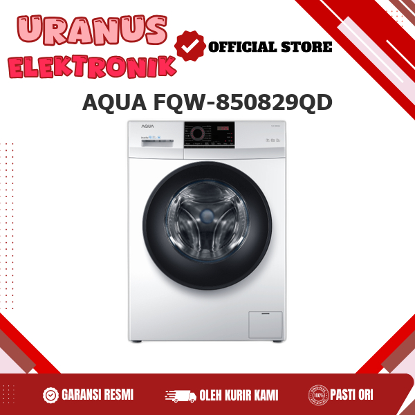 AQUA FQW-850829QD FQW 850829QD MESIN CUCI FRONT LOADING 8,5 Kg FQW850829QD 850829QD