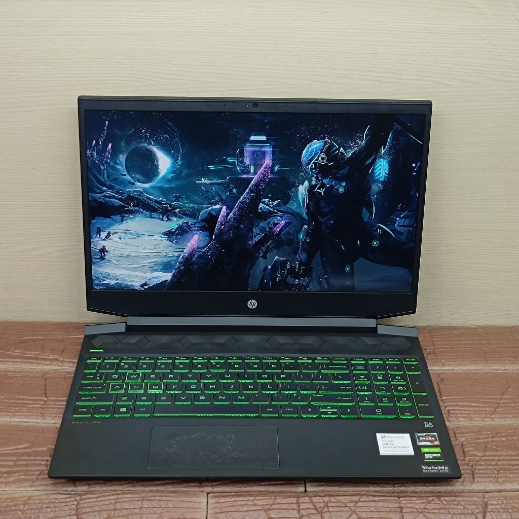 Laptop HP Pavilion Gaming 15-ec2047AX AMD RYZEN 5-5600H RAM 8GB SSD 512GB GTX 1650