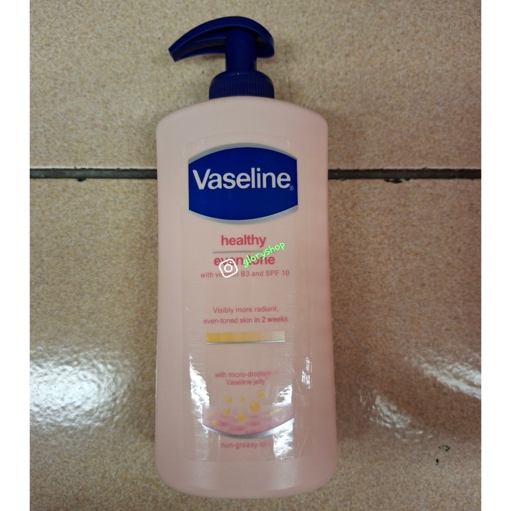 Vaseline Healthy Bright Daily Brightening Even Tone Lotion 400 ml/vaseline lotion pemutih badan/loti