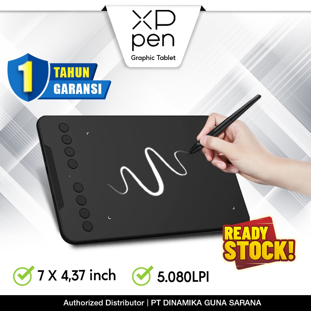 XP-Pen Deco Mini7 V2 (16K) 7 Inch Graphic Drawing Tablet - Garansi Distributor Resmi