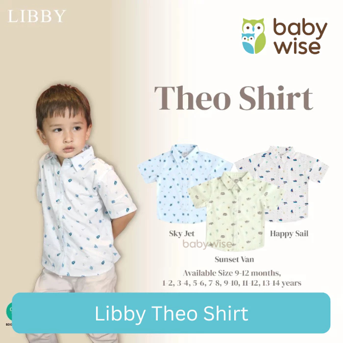 Libby Theo Shirt - Atasan Anak Laki-laki 9 Bulan - 8 Tahun