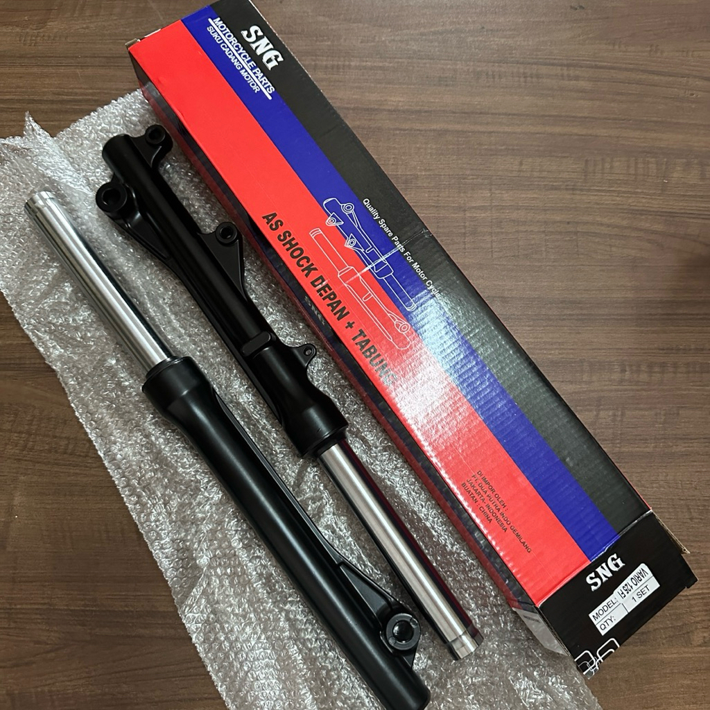 (BLACK) SNG VARIO 125 FI AS TABUNG DEPAN SHOCK ASSY SHOK SOK FRONT FORK COVER TUBE KIRI KANAN KIT SE