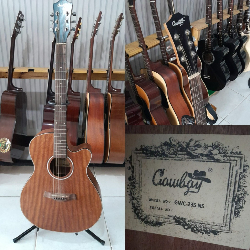 [LIKE NEW 99%] Gitar Akustik Cowboy GWC 235 NS Original Second - Mulus Tanpa Lecet Bonus Lengkap
