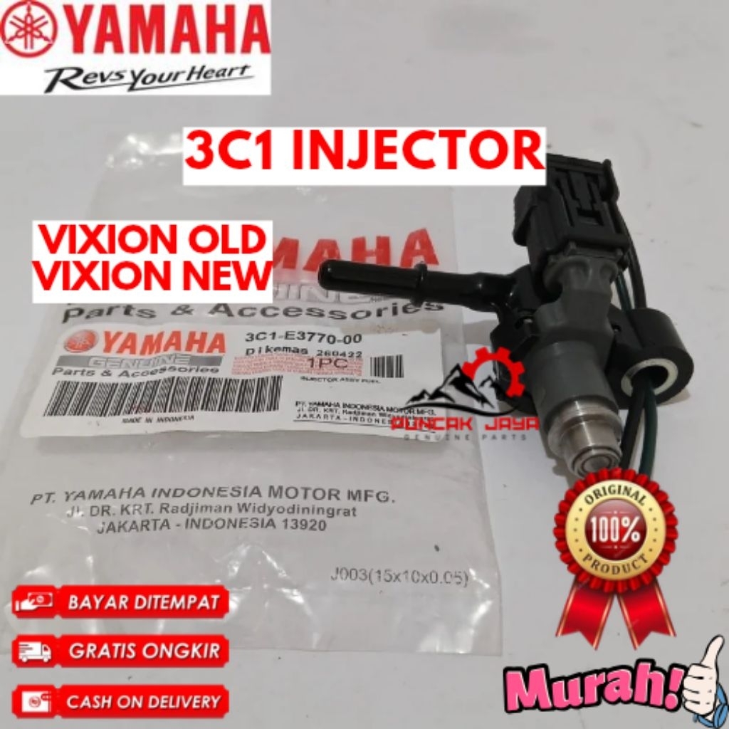 INJECTOR ORIGINAL YAMAHA KODE 3C1, INJECTOR VIXION OLD, INJECTOR VIXION NEW
