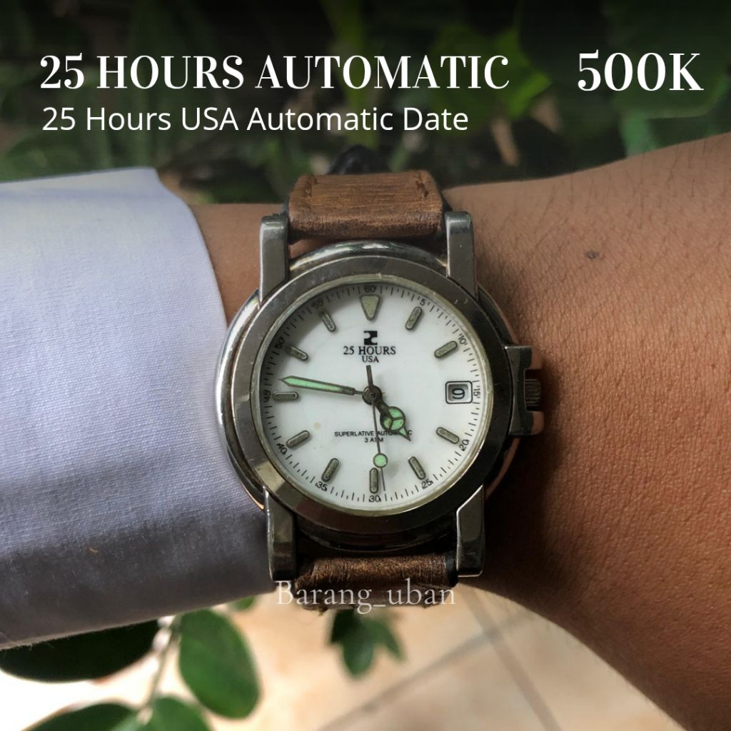 25 Hours USA Automatic Date Vintage