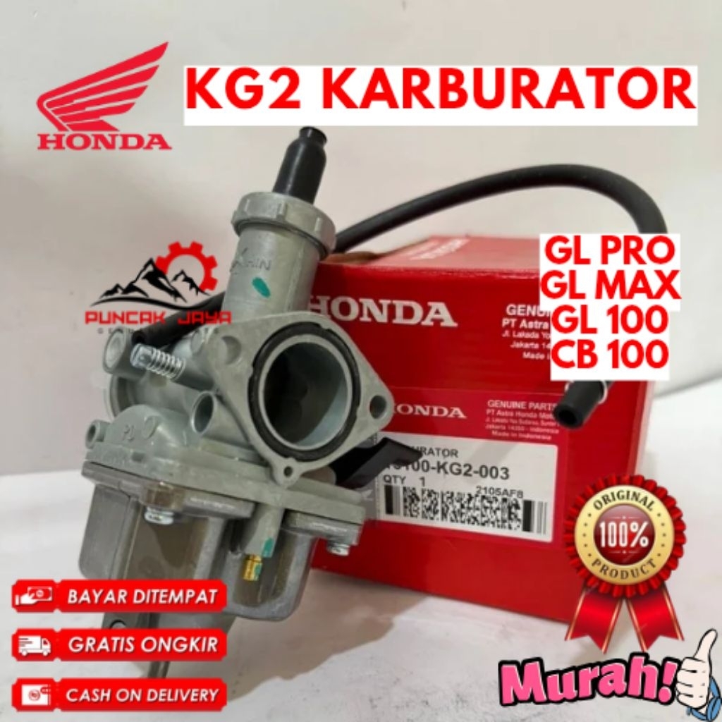 KARBURATOR ORIGINAL HONDA KODE KG2, KARBURATOR GL PRO, KARBURATOR GL MAX, KARBURATOR GL 100, KARBURA
