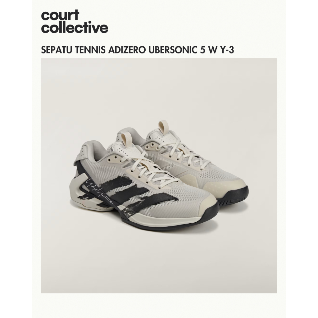 Adidas Adizero Ubersonic 5 W Y-3 - Grey | Sepatu Tennis Adidas Y-3