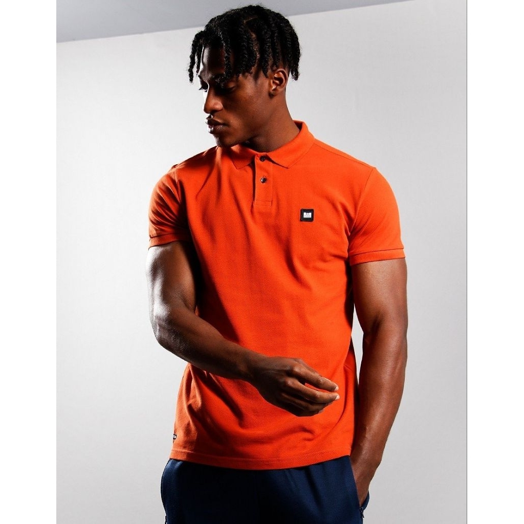 Weekend Offender Caneiros Polo Shirt Sunset Orange Original