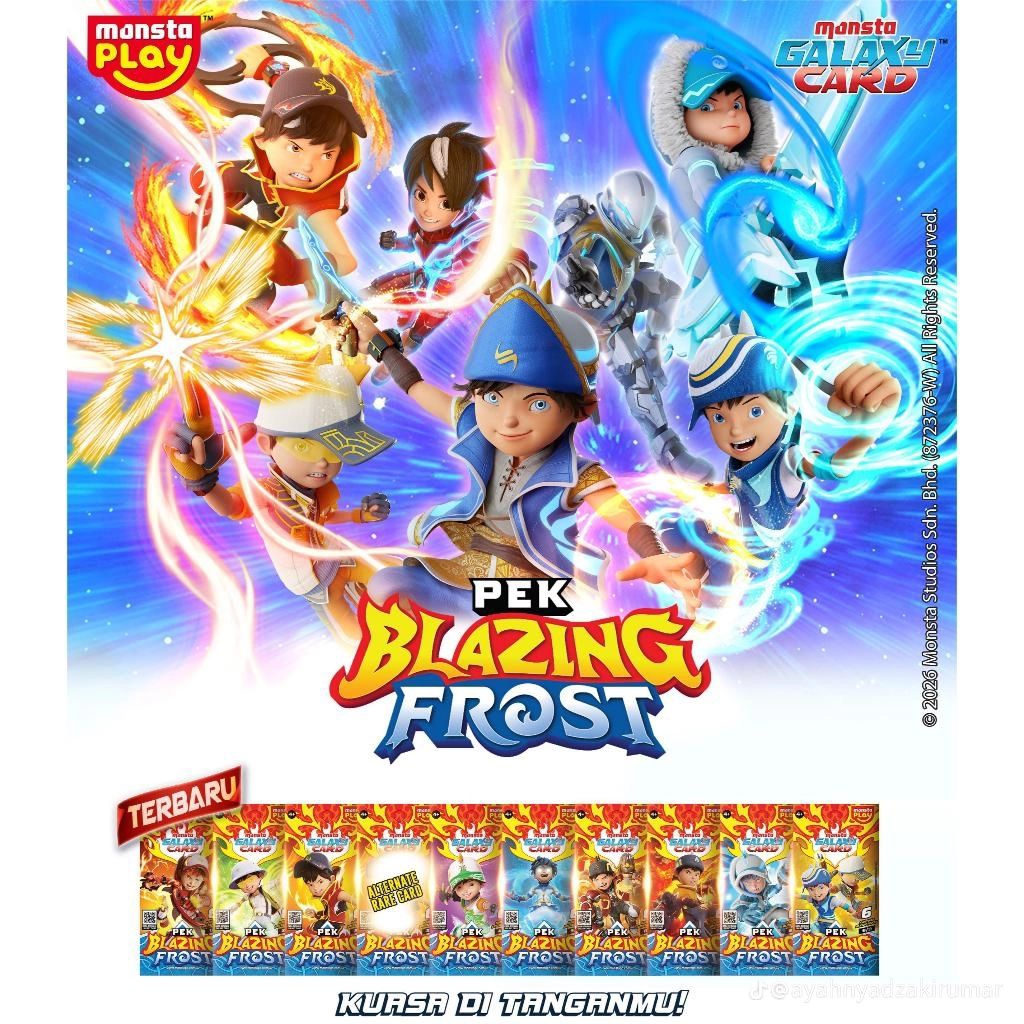 BOBOIBOY PEK BLAZING FROST - INDONESIA