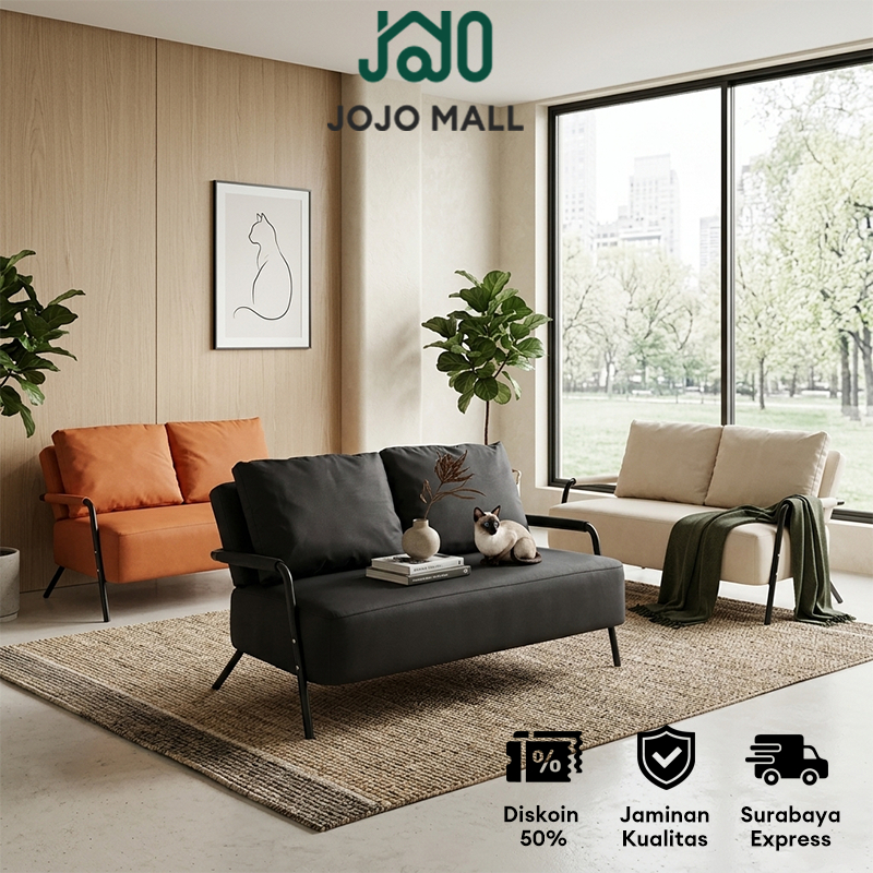 [Surabaya Express]Sofa 2 Seater Sofa Kulit Sofa Bed Sofa Ruang Tamu Sofa Minimalis Modern Sofa Set B