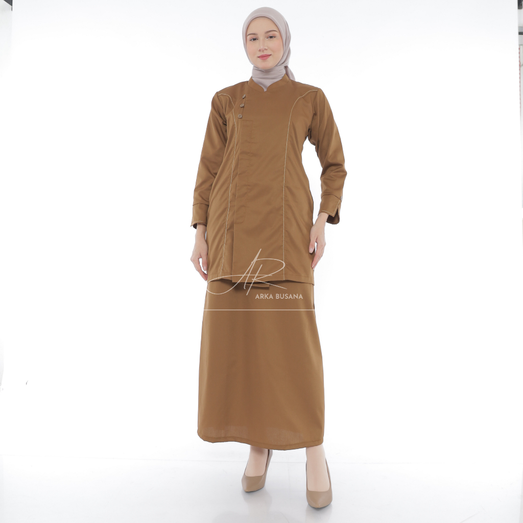 Setelan Pemda PNS Tunik Kancing Pinggir / seragam dina pns kekinian