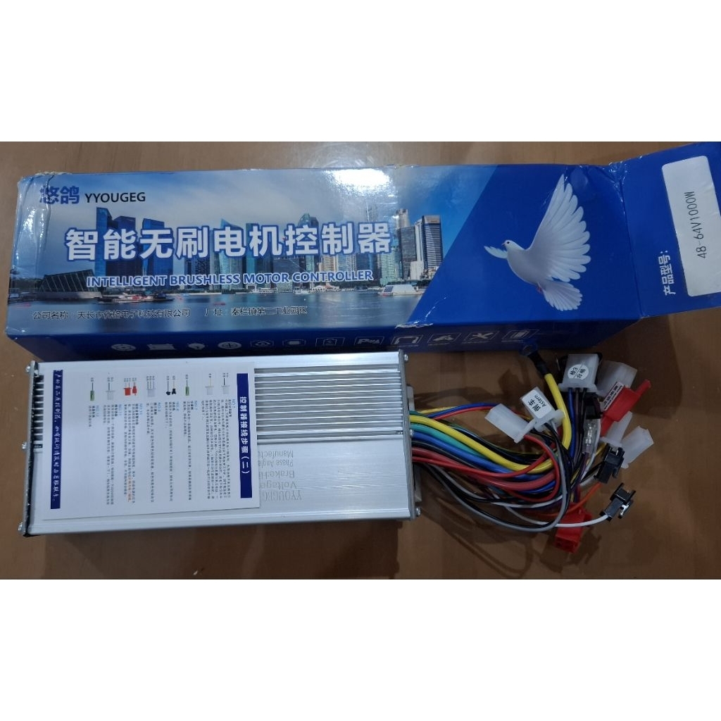 kontroller sepeda listrik motor elektrik kontrol BLDC 500 -1000 watt (48-64V)