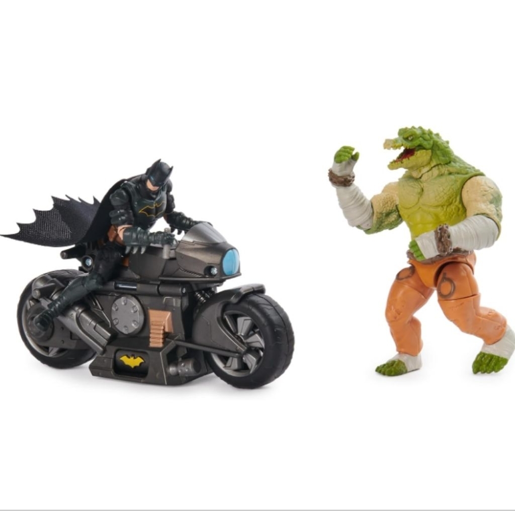 Batman and Killer Croc Transforming Batcycle