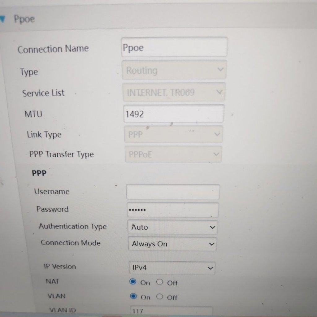 ZTE ZXHN F670L/F672Y GPON PPOE DAN BRIDGED