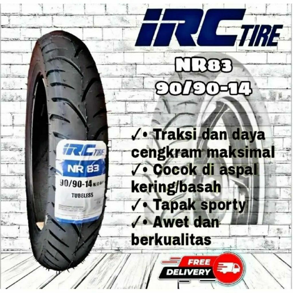 Murah Sepasang Ban matic IRC Mio sporty/Smile, Mio j, Mio M3 Ukuran 70/90-80/90, 80/90-90/90 Ring14