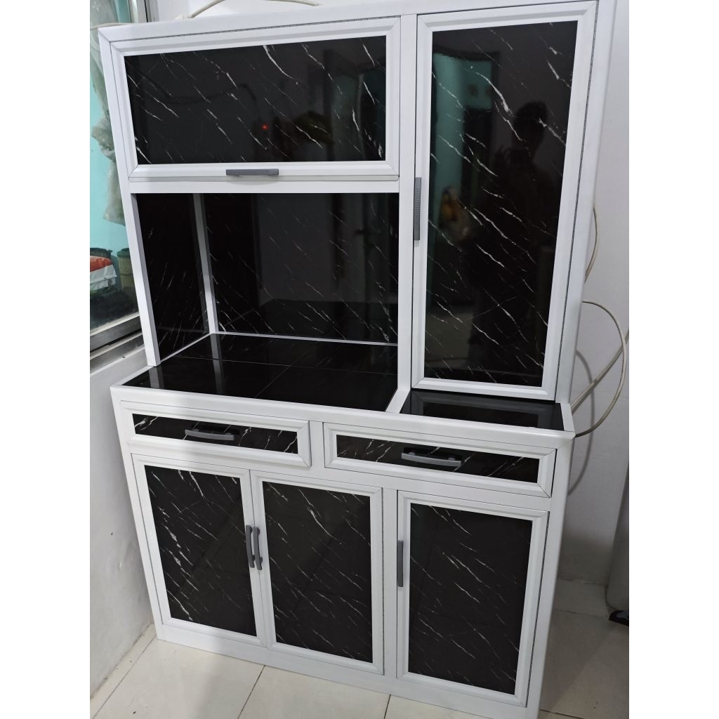 RAK PIRING 4 PINTU ALUMUNIUM