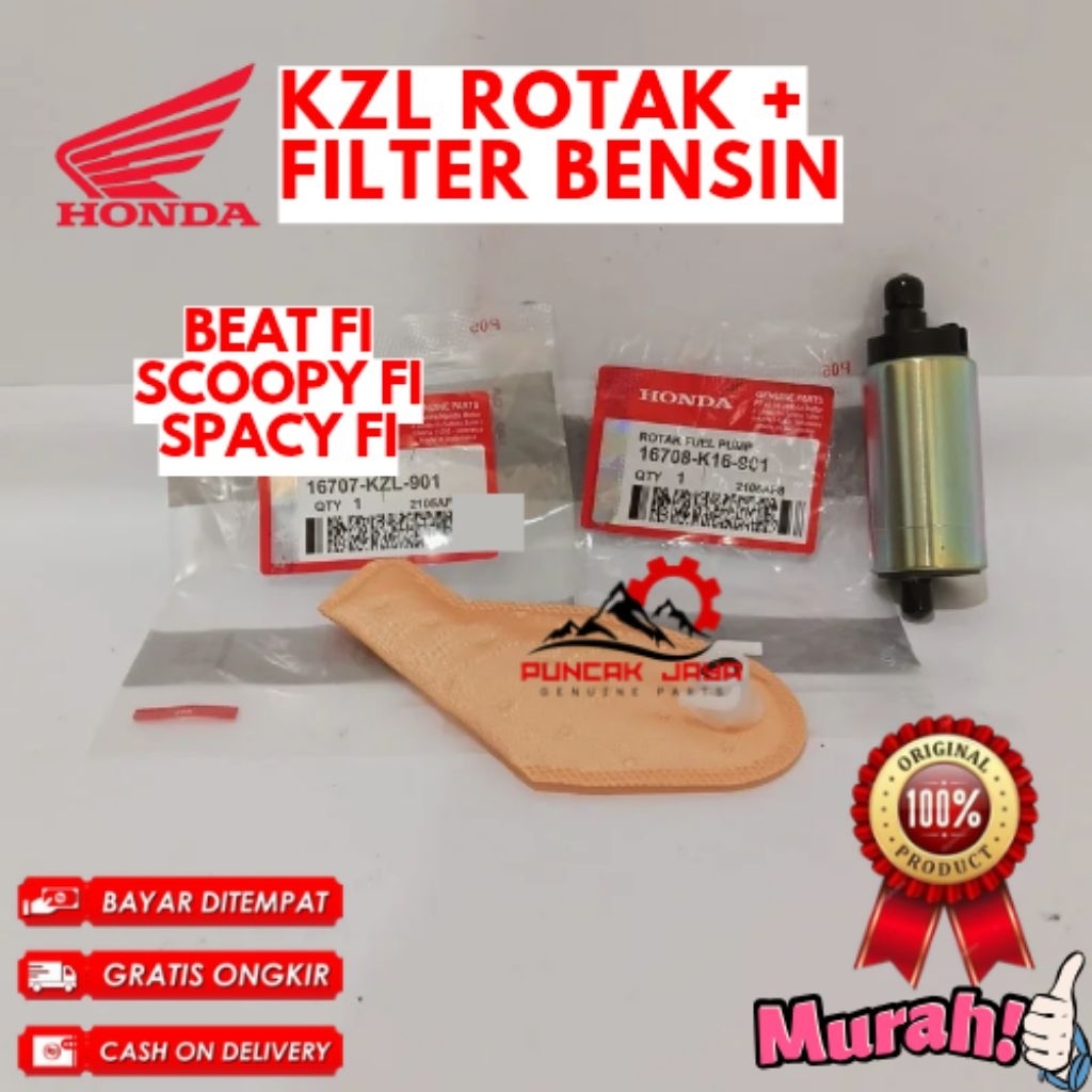 ROTAK + FILTER BENSIN ORIGINAL HONDA KODE KZL, ROTAK + FILTER BENSIN BEAT FI, ROTAK + FILTER BENSIN 