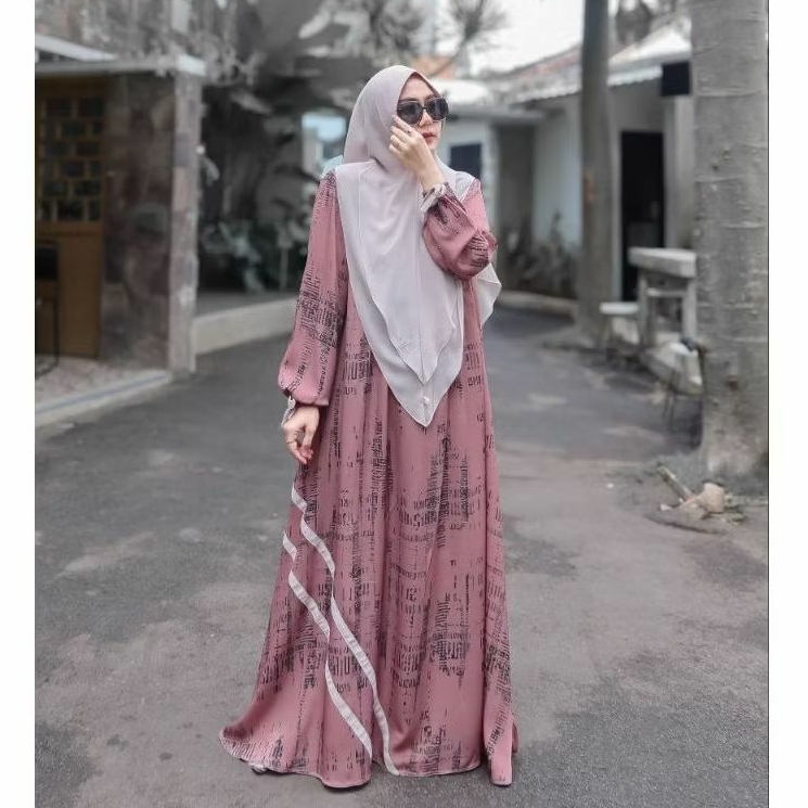 GAMIS EID SERIES BY ZAFEETRI (GAMIS SAJA) // GAMIS SYARI PRINTING PREMIUM