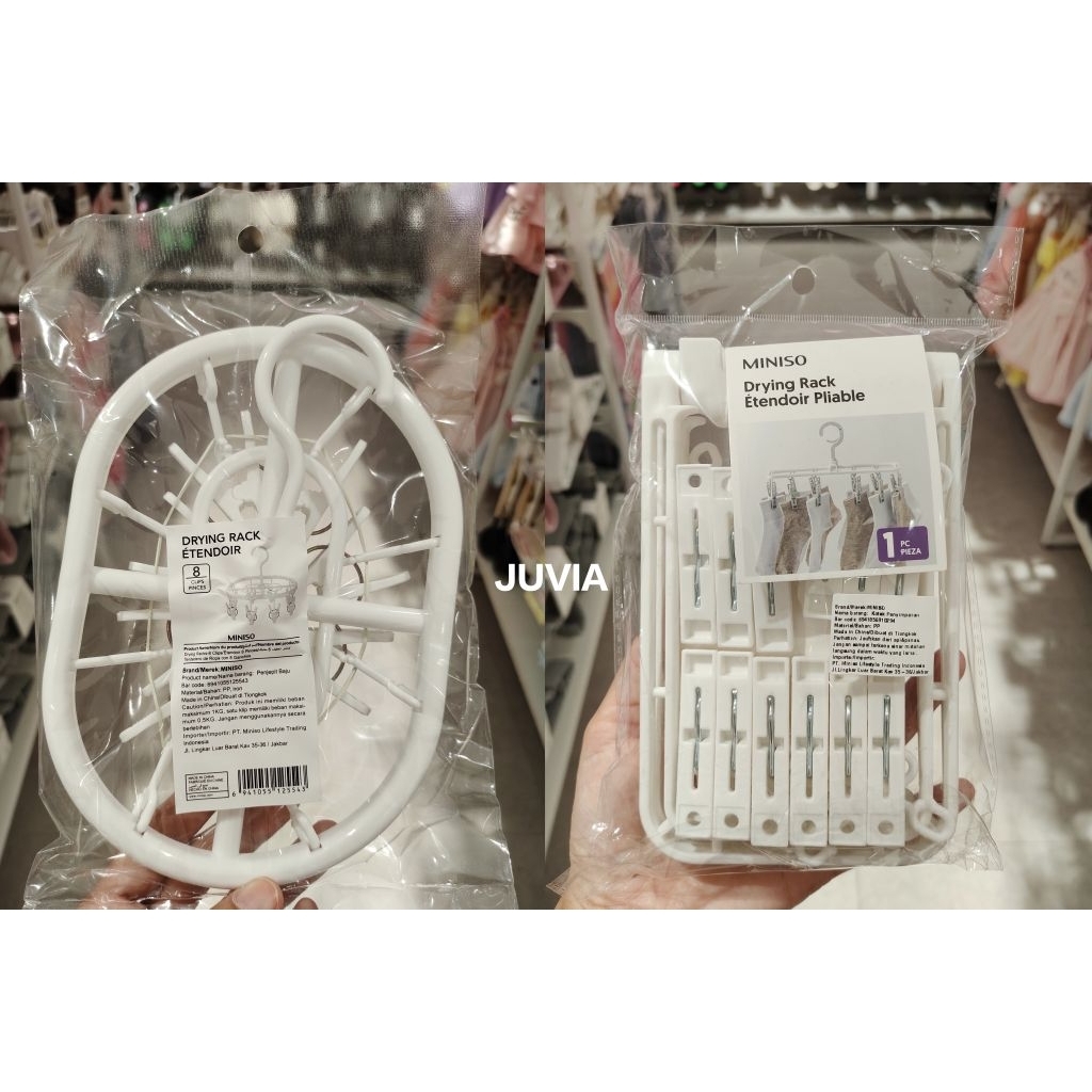 Jemuran Baju Gantung Mini Dengan Jepitan Multifungsi-MINISO