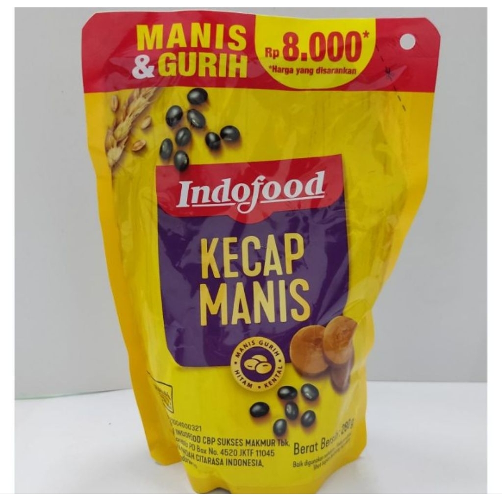 Indofood kecap manis refill 225 ml
