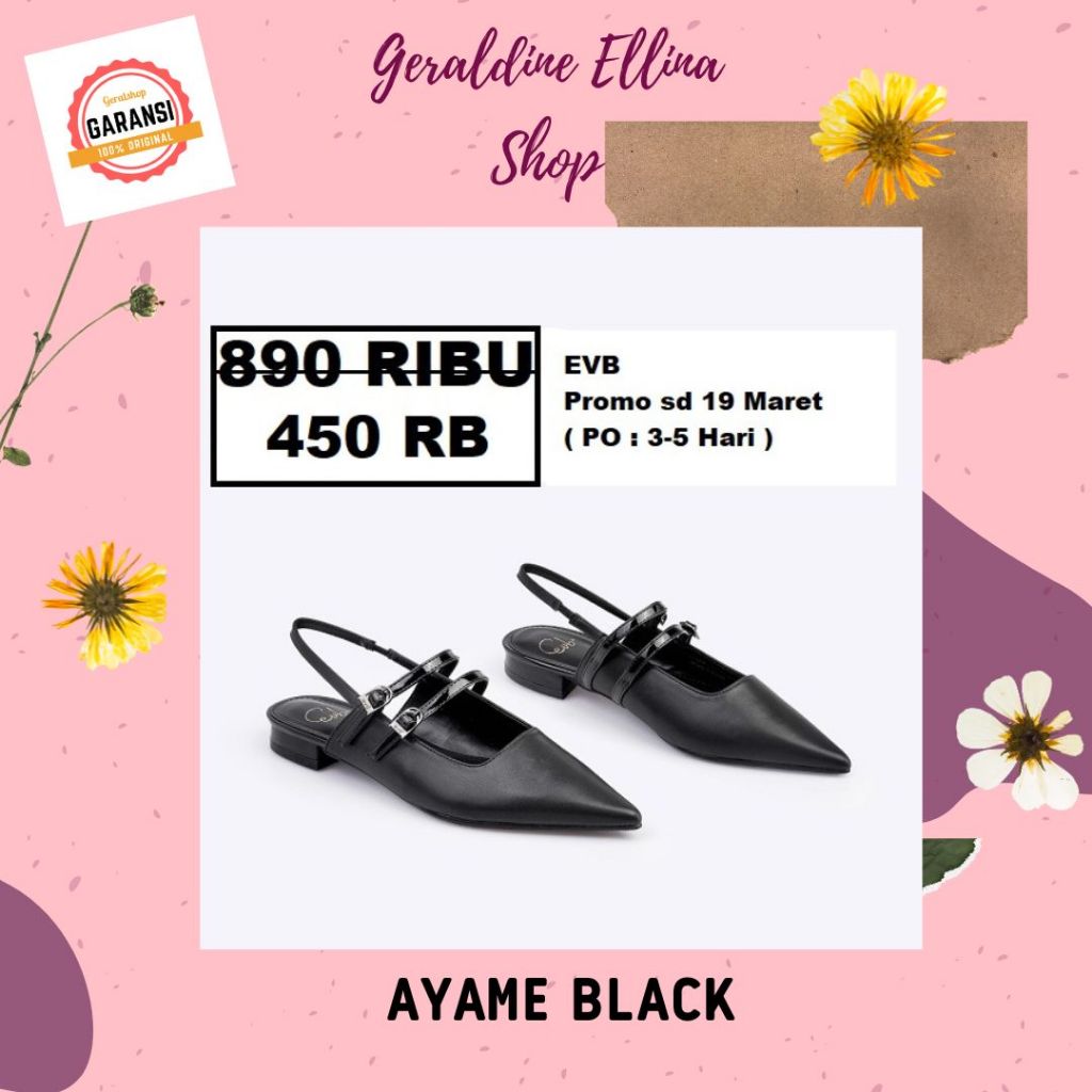 Sepatu wanita EVB flat shoes sale original 100% seri AYAME