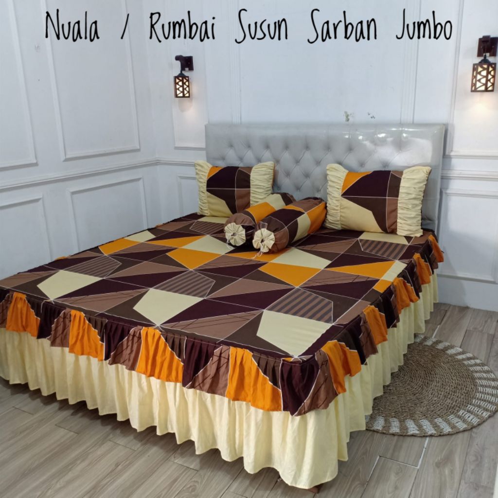 sprei rumbai susun 2 sarban jumbo ukr 180x200x20