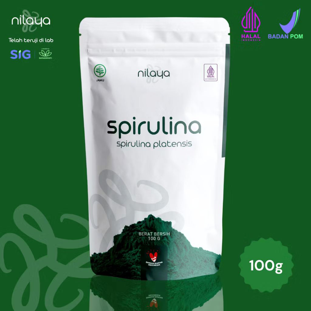 Food Grade Organic Spirulina Powder/Bubuk Spirulina Organic - 100gr