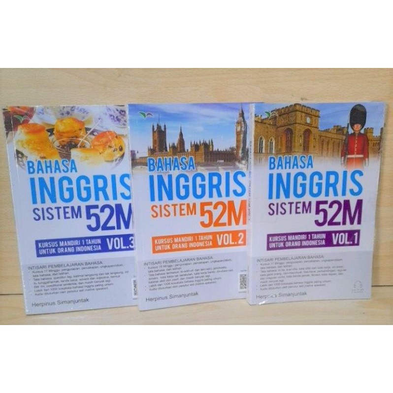 PAKET 3 BAHASA INGGRIS SISTEM 52M JILID 1 + 2 + 3
