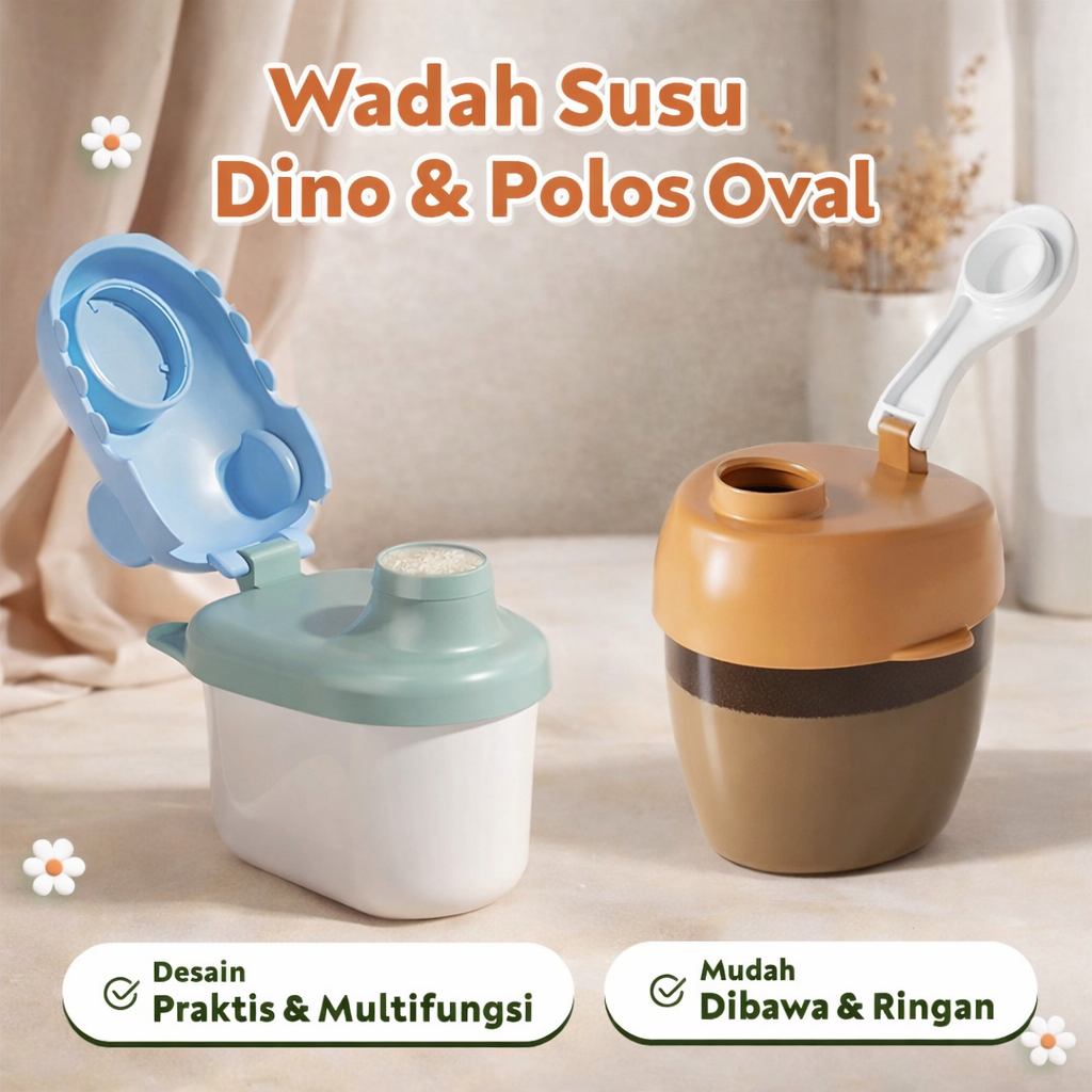 MOMOGII Wadah Susu Bayi Food Container Mpasi Tempat Makanan Mpasi Penyimpanan Mpasi Baby Food Contai