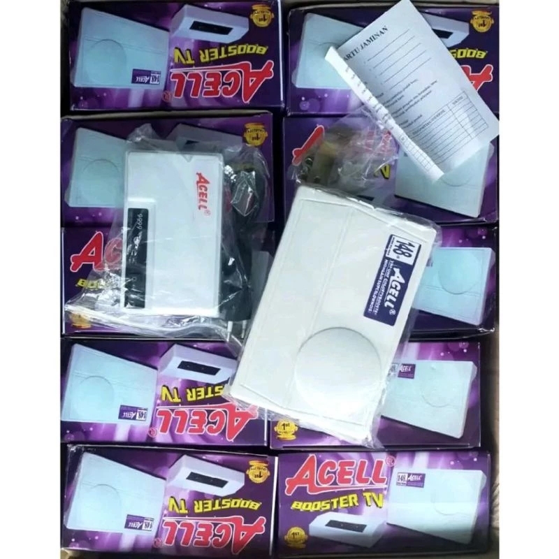 BEST SALE Booster Antena TV / Penguat Sinyal TV Analog & Digital Acell - Booster Atas dan Bawah