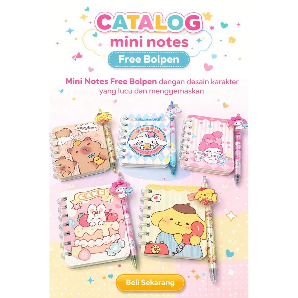 Notes lucu | Kado anak | notes kecil | notes murah