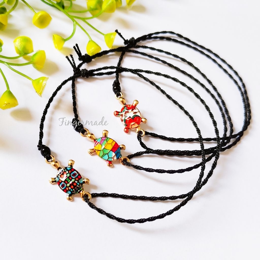 Fingermade Gelang Kaki Tortoise Kura-kura Tali Waterproof Anti Air
