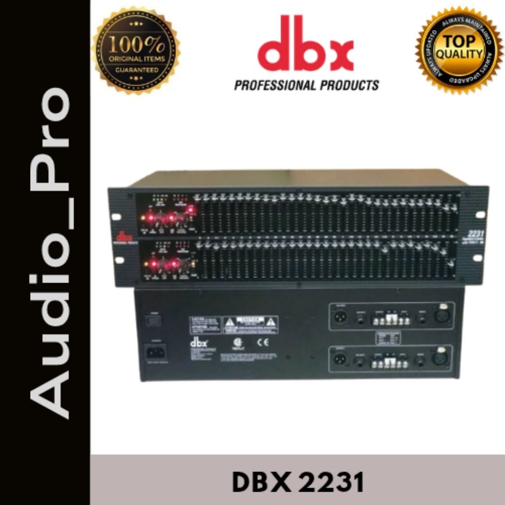 EQUALIZER DBX 2231 / EQ DBX 2231 GRADE A++