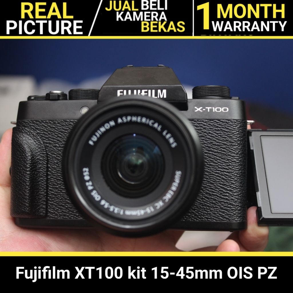 Fujifilm XT100 kit 15-45mm OIS PZ Black BEKAS