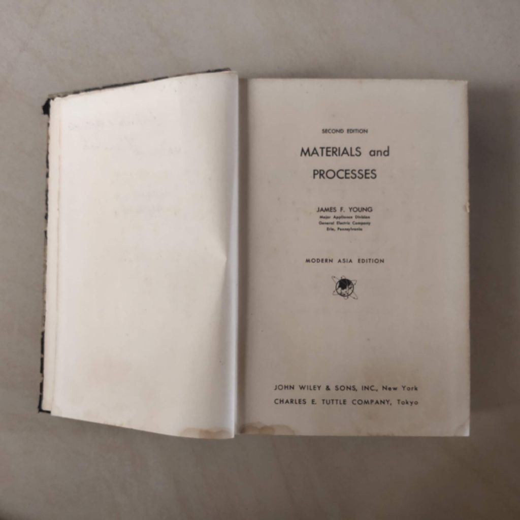 Buku kuno / buku antik: MATERIAL AND PROCESSES (1959)