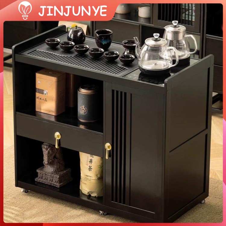 Meja Set Teh China Lengkap Motif Kayu Ruang Tamu / Meja Teh Dilengkapi Kompor Dimeja termasuk kompor