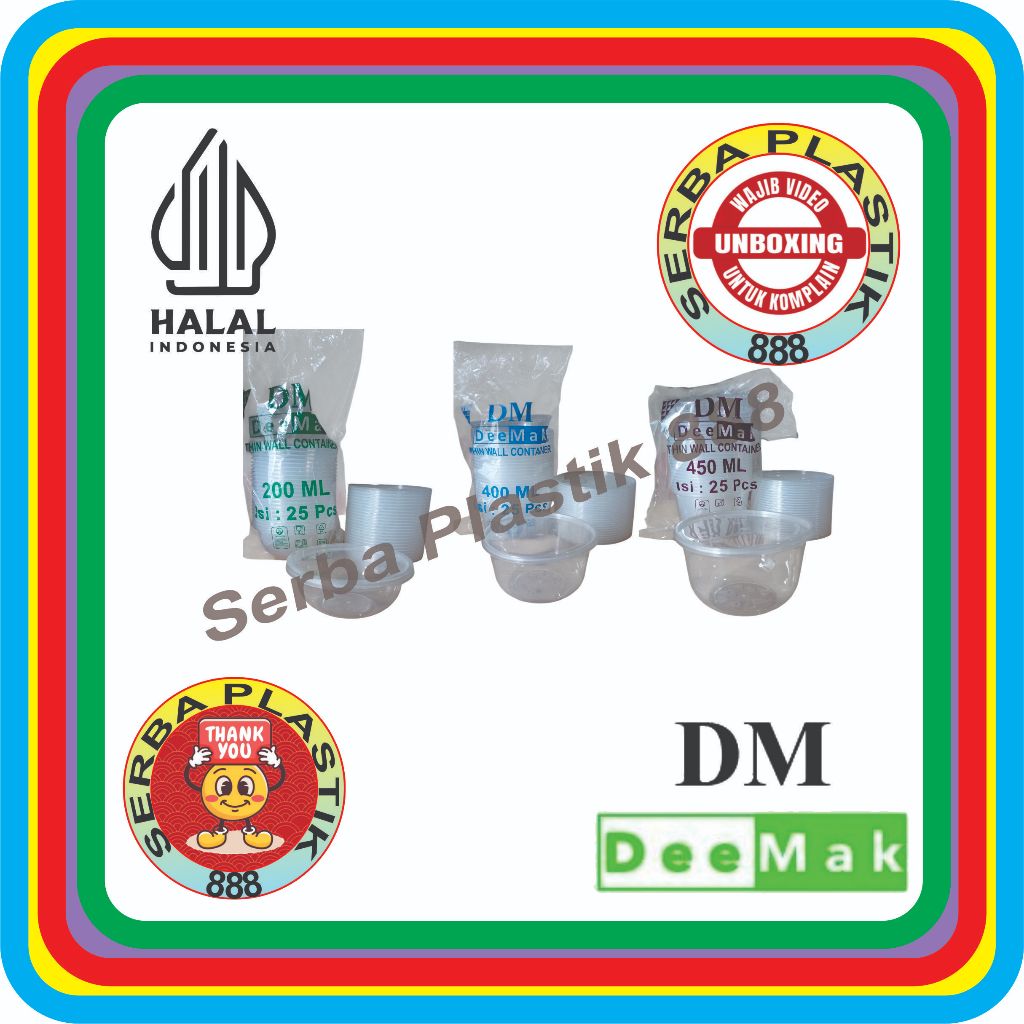 ThinWall DeeMak Bulat / ThinWall Round Bown 200 ml RB /ThinWall Round Bown 400 ml RB /ThinWall Round