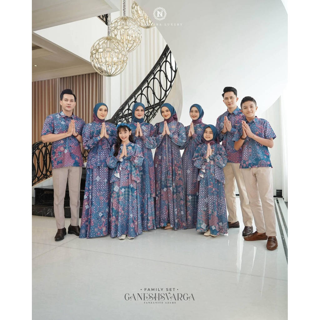 NADHEERA LUXURY (KEMEJA) GANESHSVARGA FAMSET / SARIMBIT / FAMILY SET TERBARU