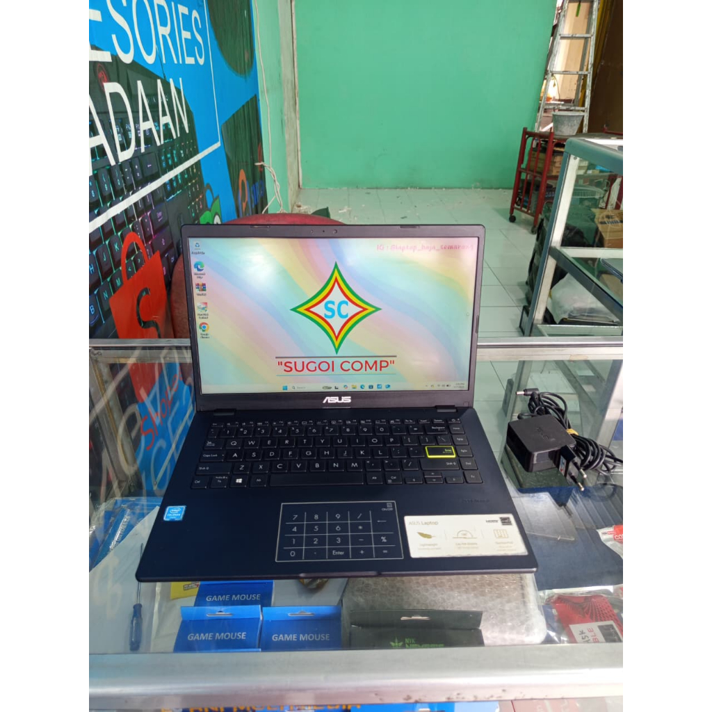 Laptop asus e410ma intel n4020 Ram 4gb ssd 512gb