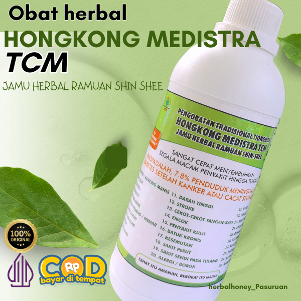 OBAT HERBAL  ASAM URAT KOLESTEROL DARAH TINGGGI  TRADITONAL TIONGHOA  HONGKONG MEDISTRA TCM 500 ml