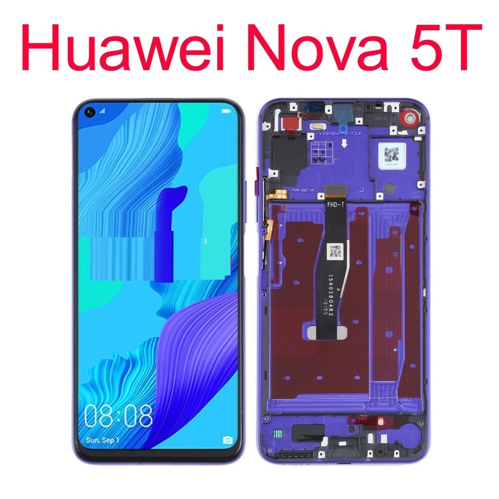Original LCD plus TouchScreen plus Frame Huawei Nova 5T