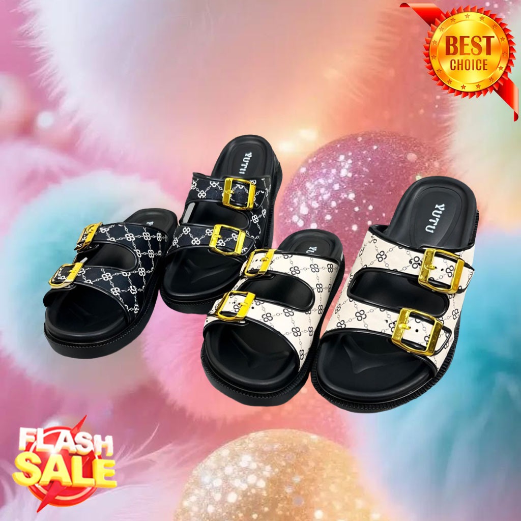 Hot - Sandal Selop Wanita Anti Slip Karet Premium 2025 Sandal Selop Wanita Dewas Terbaru Kekinian