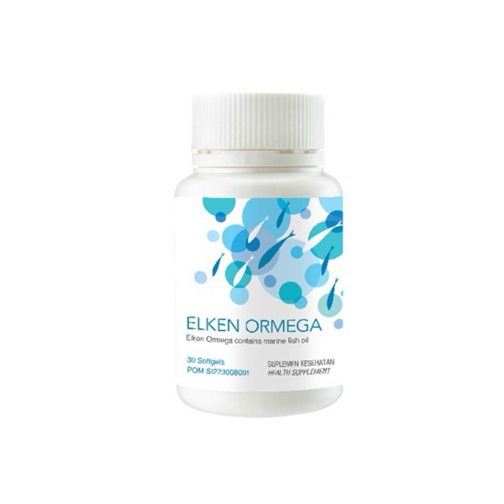 Elken Ormega Omega 3 Fish Oil Bantu Jaga Jantung, Kolesterol & Otak | Suplemen Kesehatan Premium