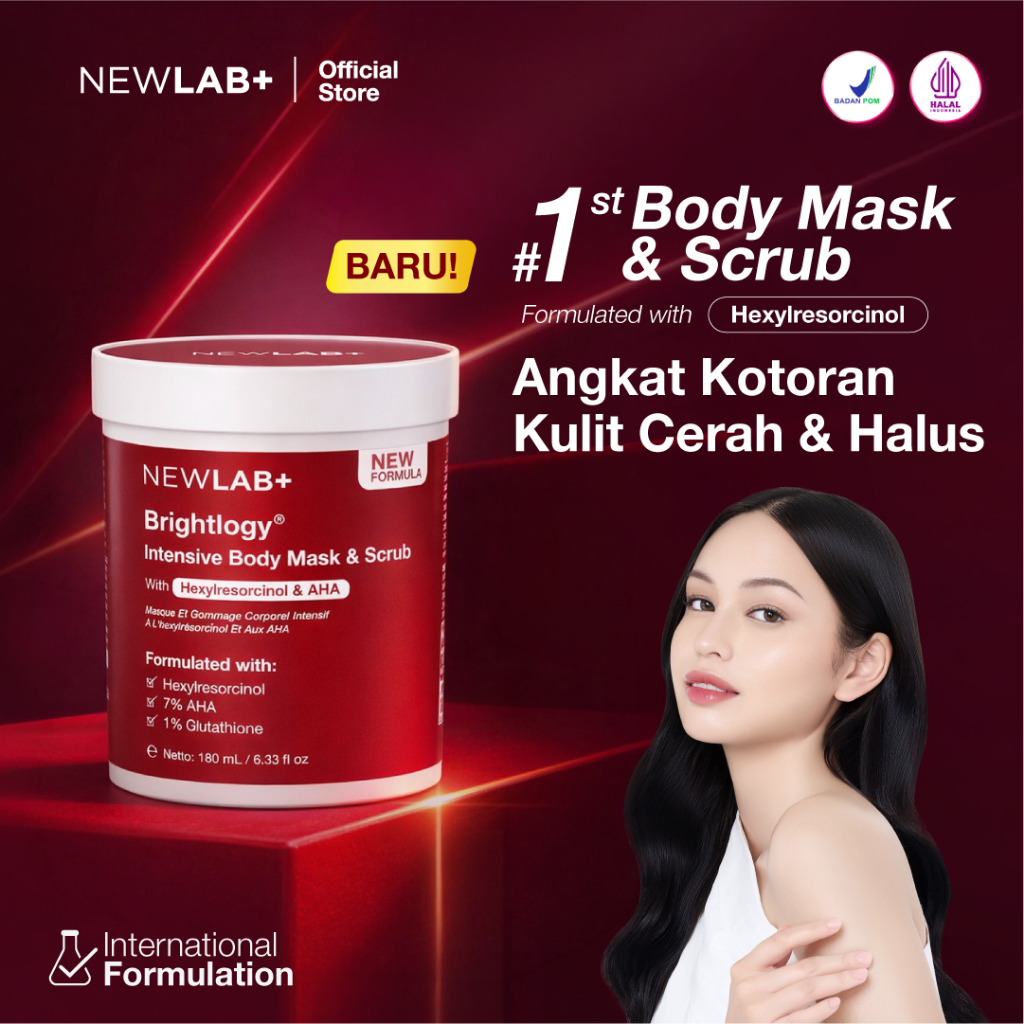Intensive Body Mask and Scrub with Hexylresorcinol and AHA | Body Scrub untuk Memutihkan | Scrub Bad