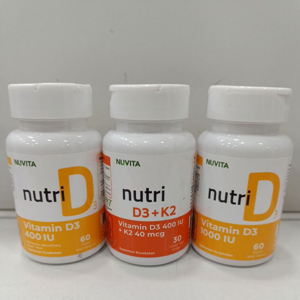 Nuvita Nutri Vitamin D3 400 IU @60 | Vitamin D3 1000 IU @60 | Vitamin D3+K2 @30 | Vitamin D3 2500 IU