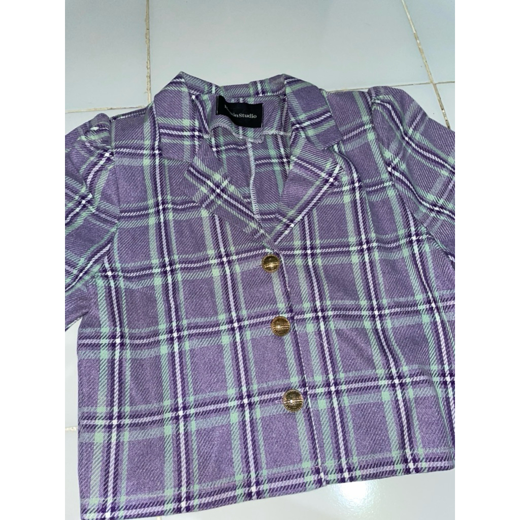 preloved blazer crop