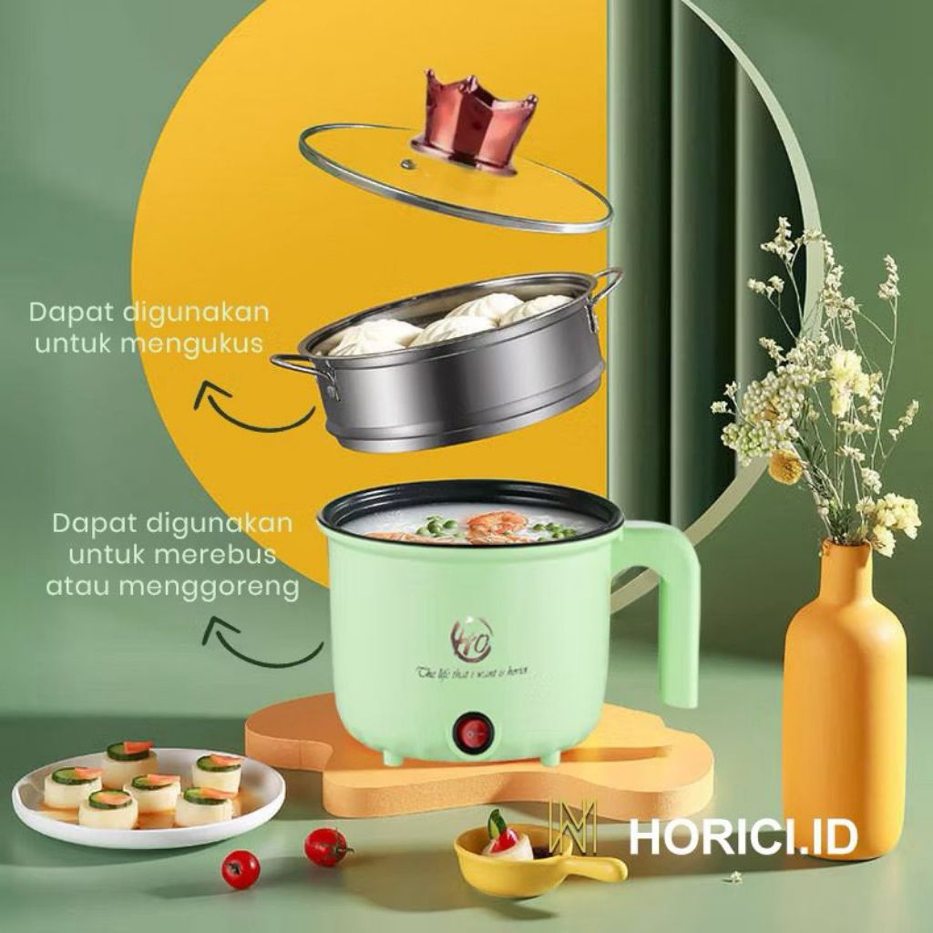 Panci Listrik Kukusan Serbaguna Stainless Steel Low Watt