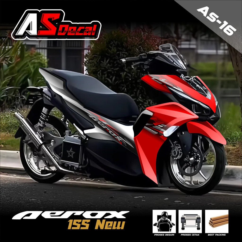 (BISA COD) Decal Sticker Full Body Yamaha Aerox NEW - Stiker Decal Aerox NEW Full Body AS.16