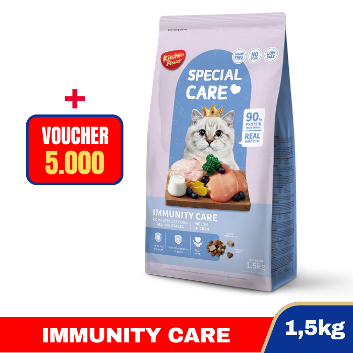 KITCHEN FLAVOR IMMUNITY SPECIAL CARE CAT Makanan Kucing Termurah - 1,5KG